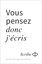vous pensez donc j'écris